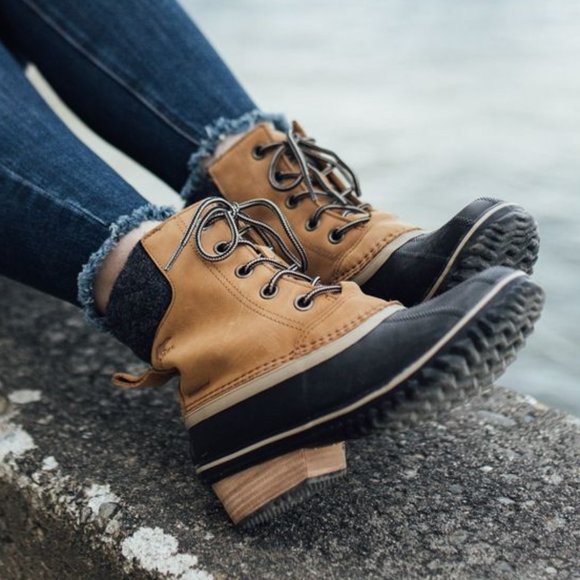 NWOT Sorel Slimpack II Lace Winter Boots in Elk - Picture 2 of 9